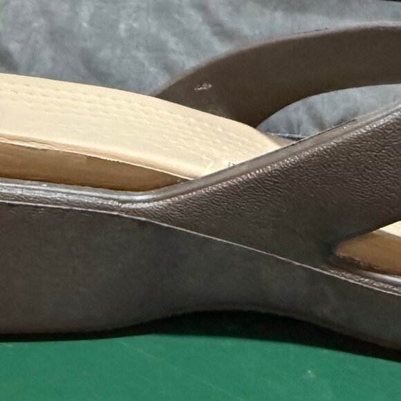 CROCS Women's Sandals - Black and Brown - Picture 7 of 12